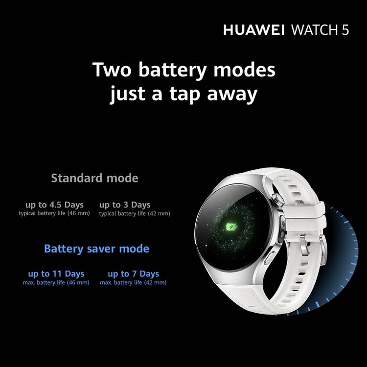 HUAWEI Watch 5 smartwatch 42mm white, UK version