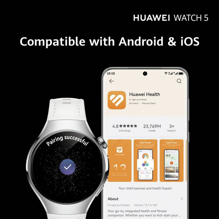 HUAWEI Watch 5 smartwatch 42mm white, UK version
