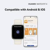 HUAWEI Fit 4 smart watch 43mm aluminium white - British product