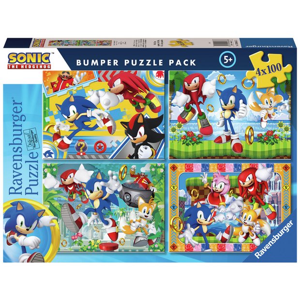Ravensburger jigsaw puzzle Sonic the Hedgehog 4x100 pieces - British product