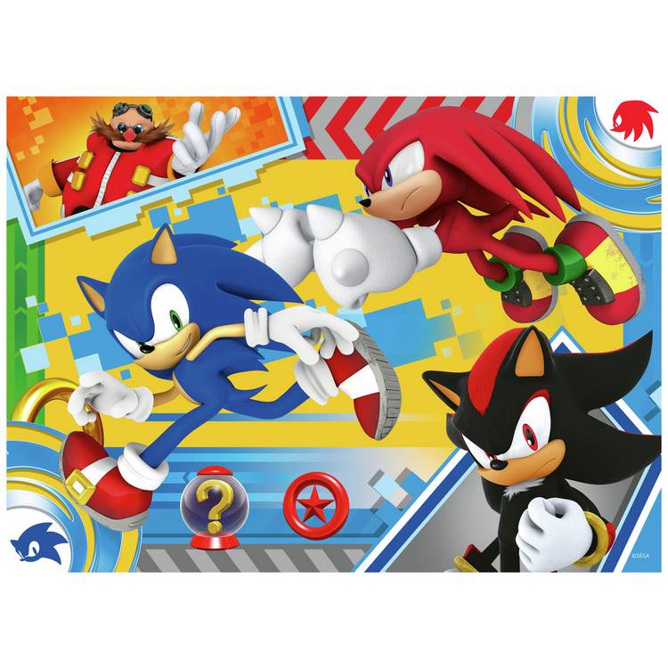 Ravensburger jigsaw puzzle Sonic the Hedgehog 4x100 pieces - British product