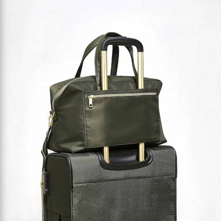 Rock Kensington Holdall khaki polyester travel bag (British brand)