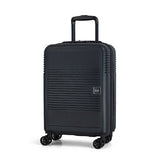 Rock small hard suitcase black 8 spinner wheels UK version
