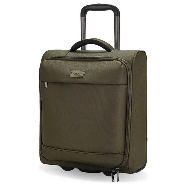 Rock soft-shell suitcase small green (British brand)
