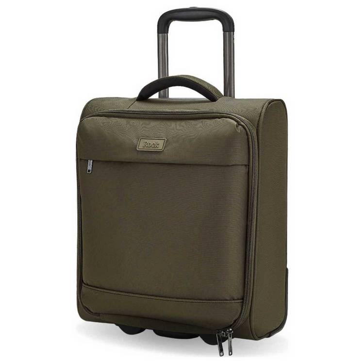 Rock soft-shell suitcase small green (British brand)