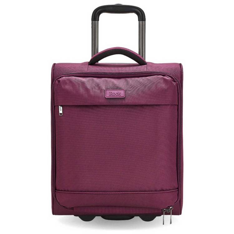 Rock 2 wheel soft suitcase small purple, UK version