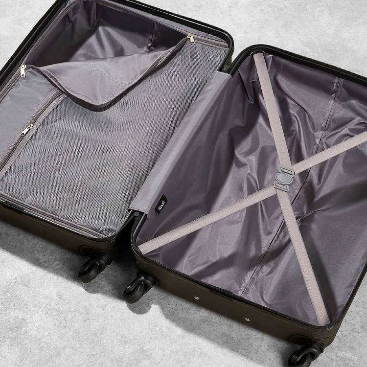 Rock hard shell suitcase small black, UK version