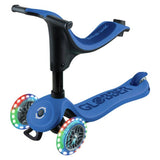 Globber Go Up Sporty Lights 360 ride-on navy blue - British product