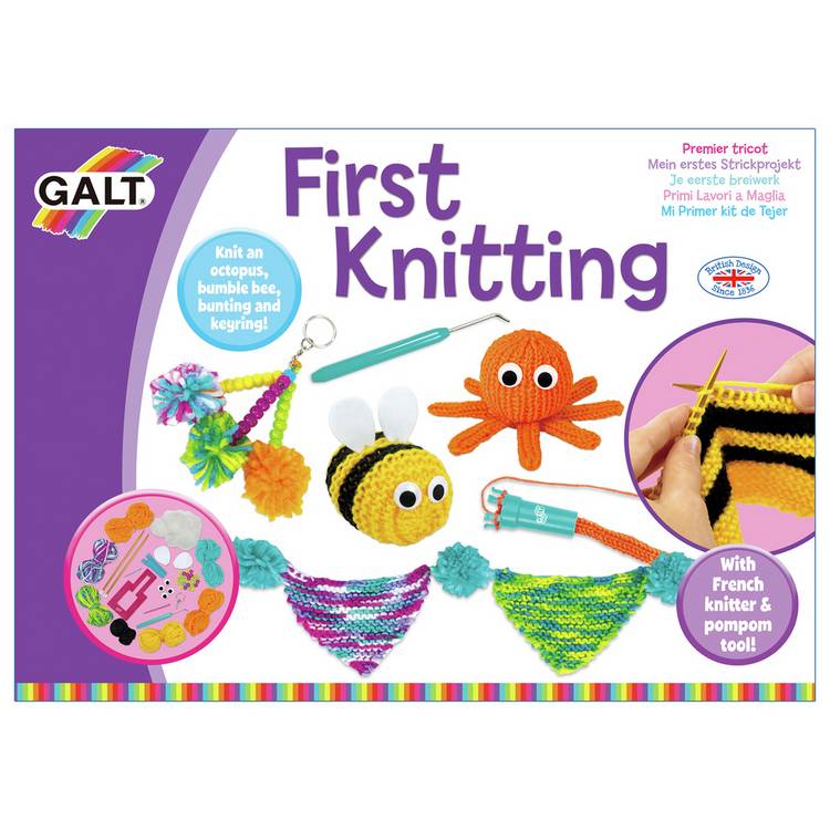 Galt first knitting craft kit for children, UK version