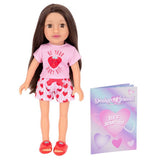 DesignAfriend Emelie sleepover doll 14 inch - British product