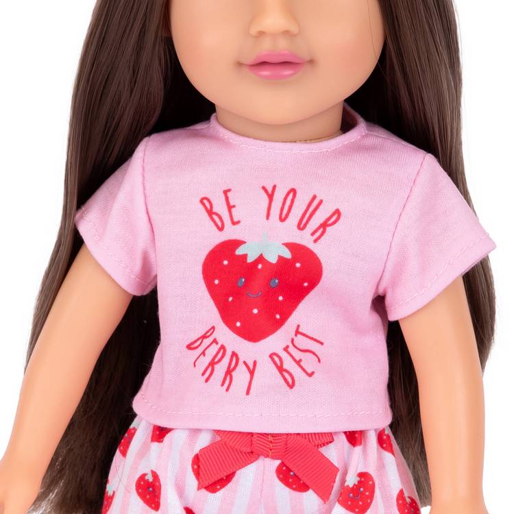 DesignAfriend Emelie sleepover doll 14 inch - British product