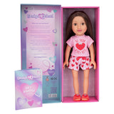 DesignAfriend Emelie sleepover doll 14 inch - British product