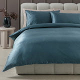Habitat 400 TC cotton navy stitch detail bedding set (British brand)