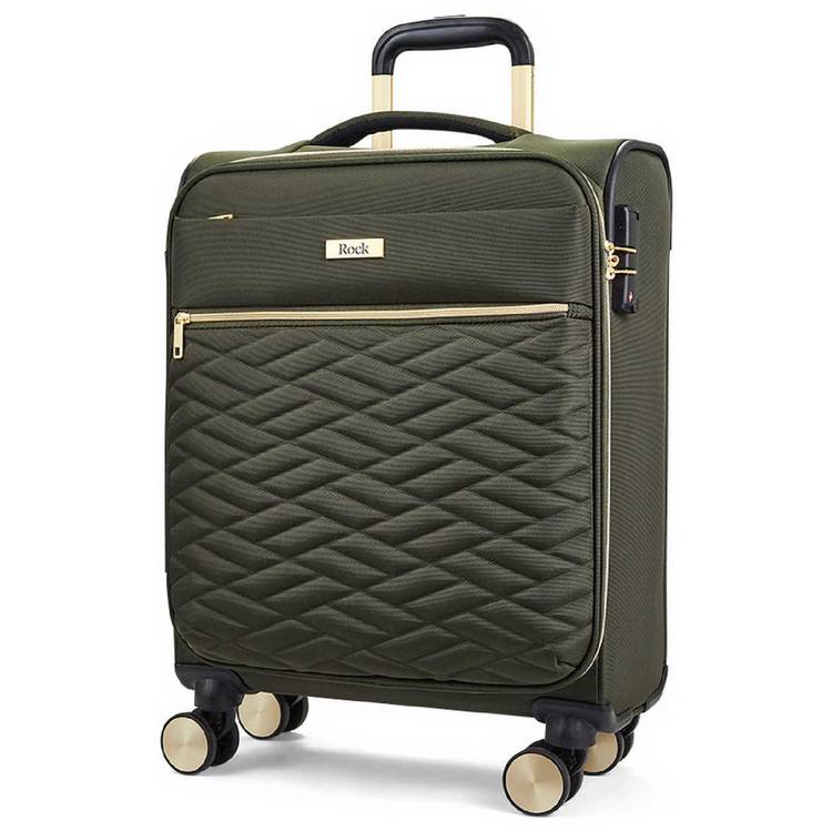 Rock small khaki soft suitcase 55cm, UK version