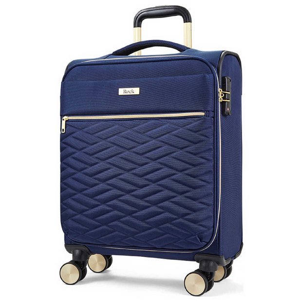 Rock small soft suitcase navy, imported from the UK