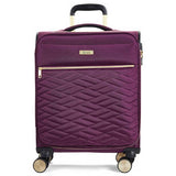 Rock 8 wheel soft suitcase small purple - British product