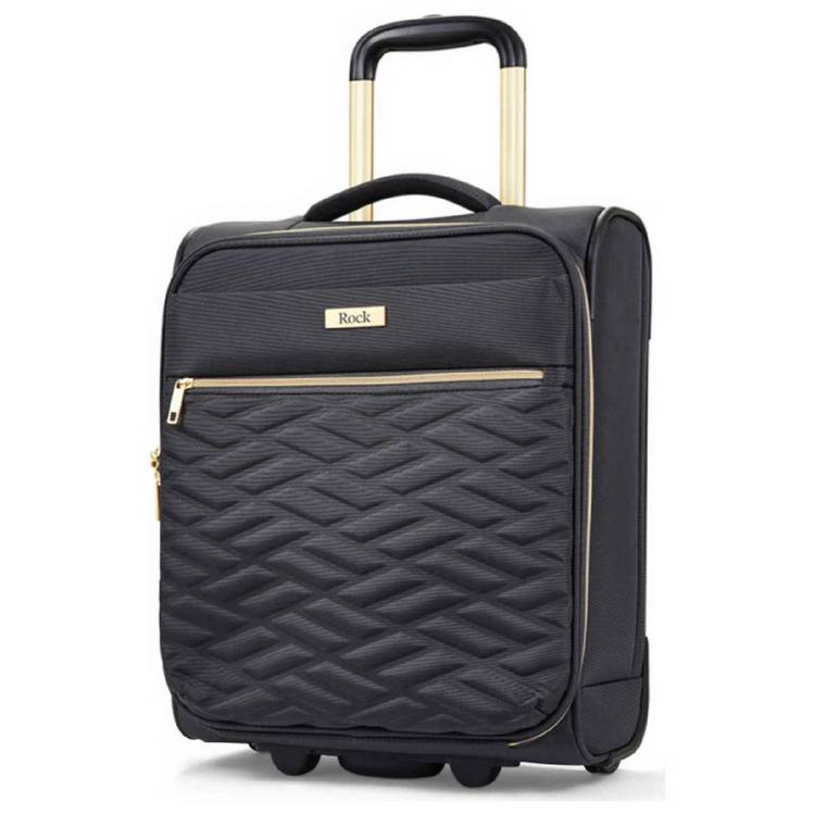 Rock underseat suitcase small black (British brand)