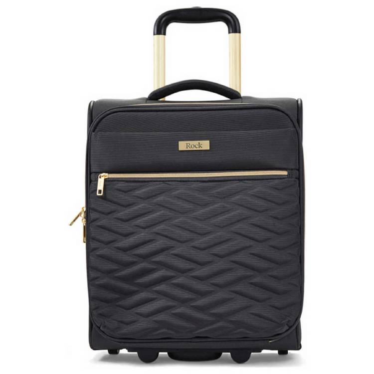 Rock underseat suitcase small black (British brand)