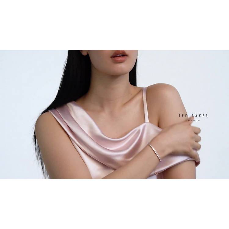 Ted Baker rose gold plated crystals adjustable bracelet - British product