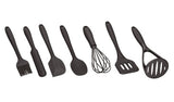 Argos Home silicone utensil set 8-piece black - British product