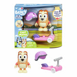 Bluey Bingo Chat Mates figure with scooter, UK version