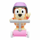 Bluey Bingo Chat Mates figure with scooter, UK version