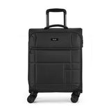 Rock 8 wheel soft suitcase small black, imported from the UK