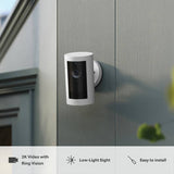 Ring outdoor security camera Plus Battery 2K white (British brand)