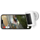 Ring outdoor security camera Plug-In 2K (British brand)