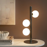 Habitat Misil table lamp black and opal H45cm W22cm (British brand)