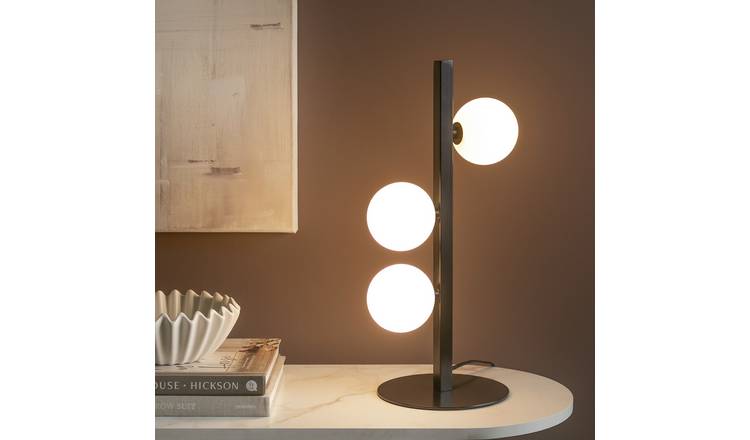 Habitat Misil table lamp black and opal H45cm W22cm (British brand)