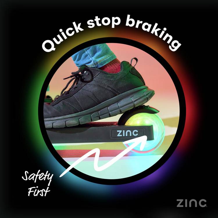 Zinc Moonwheel folding children's scooter - British product