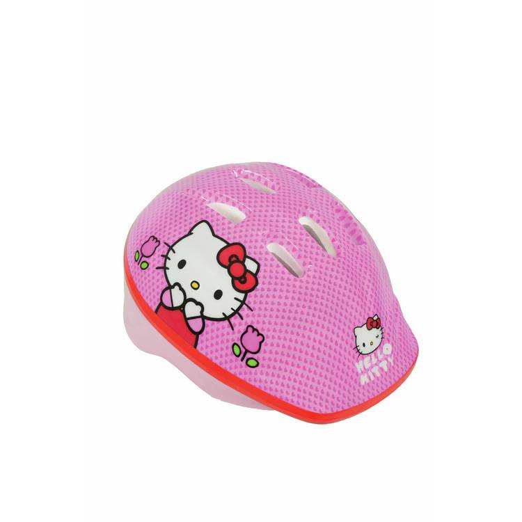 Hello Kitty kids safety helmet with adjustable fit and vents (British brand)