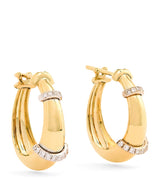 Harrods L'Atelier Nawbar Yellow Gold and Diamond Lot N91 Bouy Earrings- Buy online at McGrocer