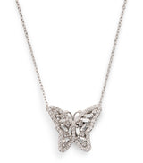 Harrods Suzanne Kalan White Gold and Diamond Bold Butterfly Necklace- Buy online at McGrocer