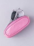Lakeland Leather mauve double glasses case (British brand)