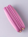 Lakeland Leather mauve double glasses case (British brand)