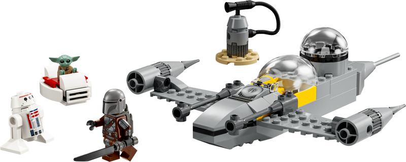LEGO Mando and Grogu Starfighter Set 92 Pieces, imported from the UK