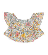 Harrods Poupette St Barth Kids Frilled Printed Cycas Top (4-12 Years)- Buy online at McGrocer