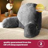 Silentnight cosy cuddle cushion grey, imported from the UK