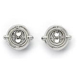 Argos Harry Potter Time Turner Silver Tone Stud Earrings- Buy online at McGrocer