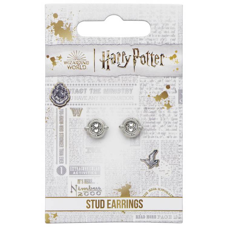 Harry Potter Time Turner stud earrings - British product