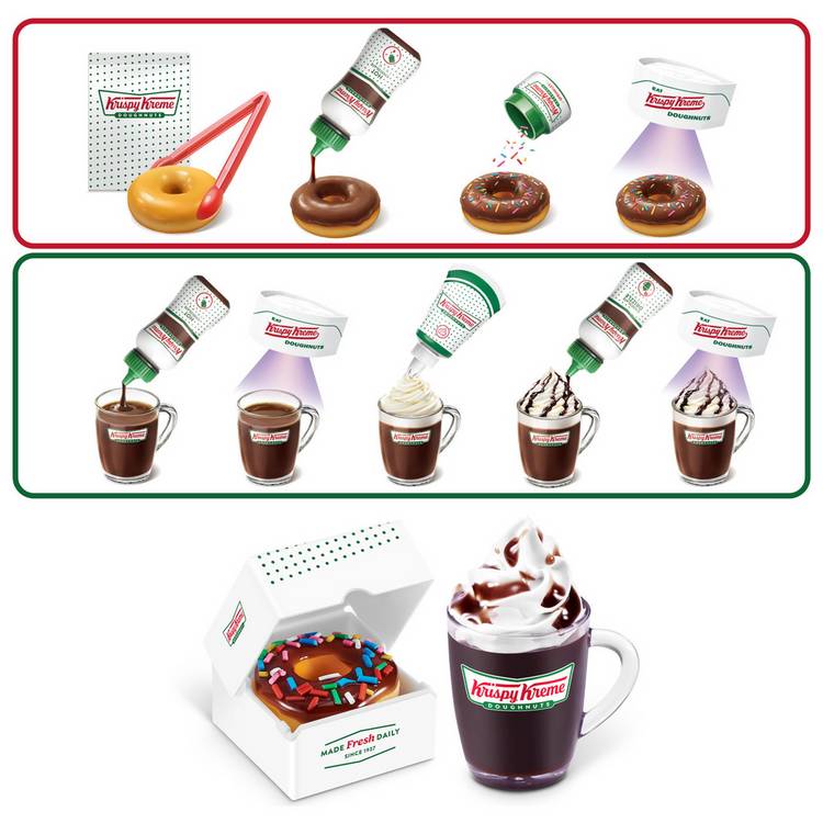 Mini Brands Krispy Kreme collectible toy set 9.5cm - British product