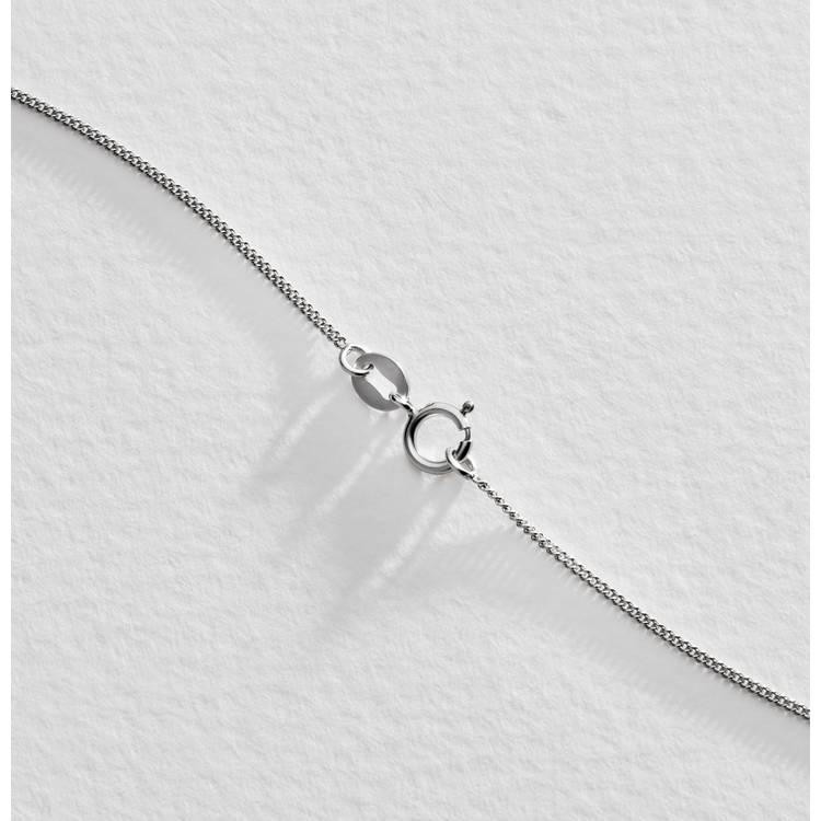 Revere sterling silver heart pendant with cubic zirconia, imported from the UK