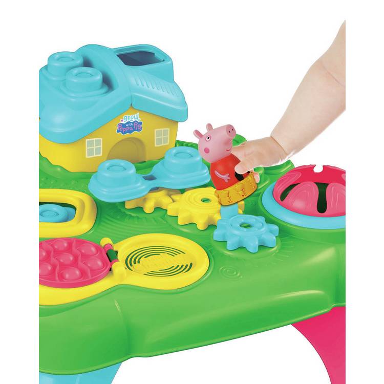 Peppa Pig sensory table with blocks and cogs, UK version