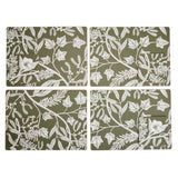 Habitat floral placemats and coasters set of 4 - wildflower pattern (British brand)