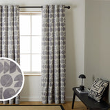 Habitat grey geometric blackout curtains 117x137cm - British product