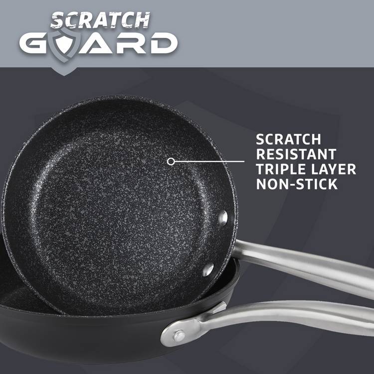 Prestige Scratch Guard pan set 5 piece, imported from the UK