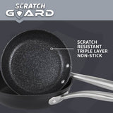 Prestige Scratch Guard pan set 5 piece, imported from the UK