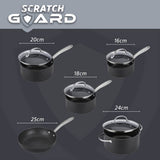 Prestige Scratch Guard pan set 5 piece, imported from the UK